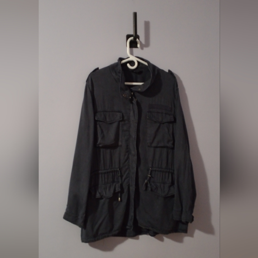 Stylish Black Utility Jacket
